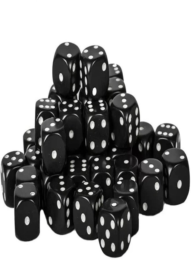 LUCKYMORDEN Pack of 20 Ludo Dice Standard Plastic 16 mm Game Black Dice - Image 2