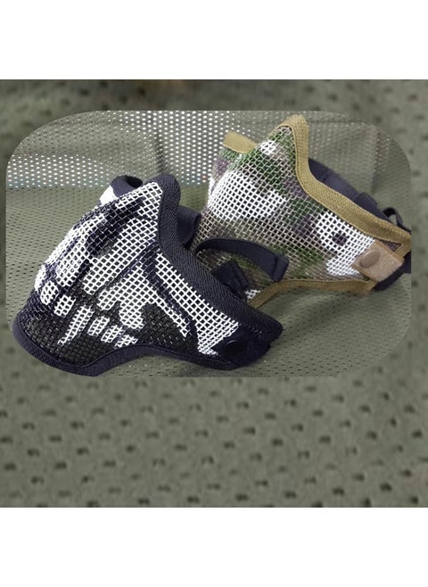 Tmc Second Generation Breathable Tactical Camouflage Iron Mesh Steel Wire V1 Face Protective Mask Cycling Face Mask Manufacturer Green Skull