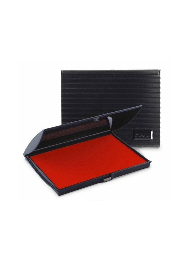 UImprint Large 5'' X 7'' Felt Rubber Stamp Ink Pad, Crimson - Image 1