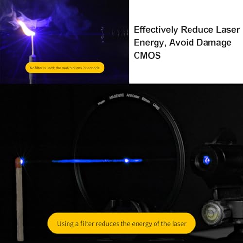 Kase 82mm Wolverine Magnetic Anti-Laser Filter Camera Lens CMOS Sensor Laser Protection Filter, Shockproof Tempered Optical Glass - Image 3