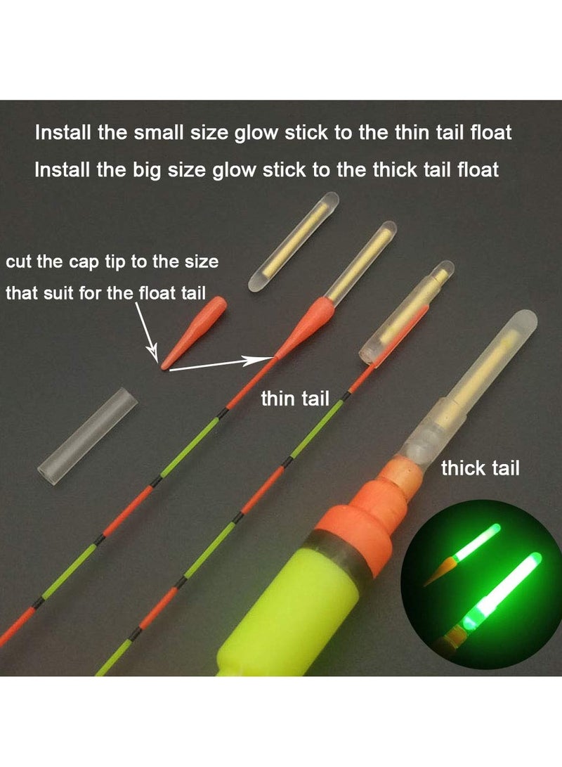 Excefore Upgraded Fishing Green Light Sticks, Brighter Longer Lasting Fishing Glow Sticks Used on Float, Bobbers, Pole, Fishing Accessories - Image 3