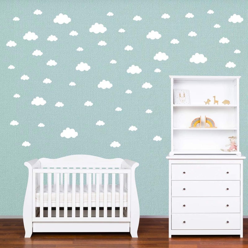 BugyBagy White Clouds Wall Vinyl Wall Decals/Stickers - Image 4
