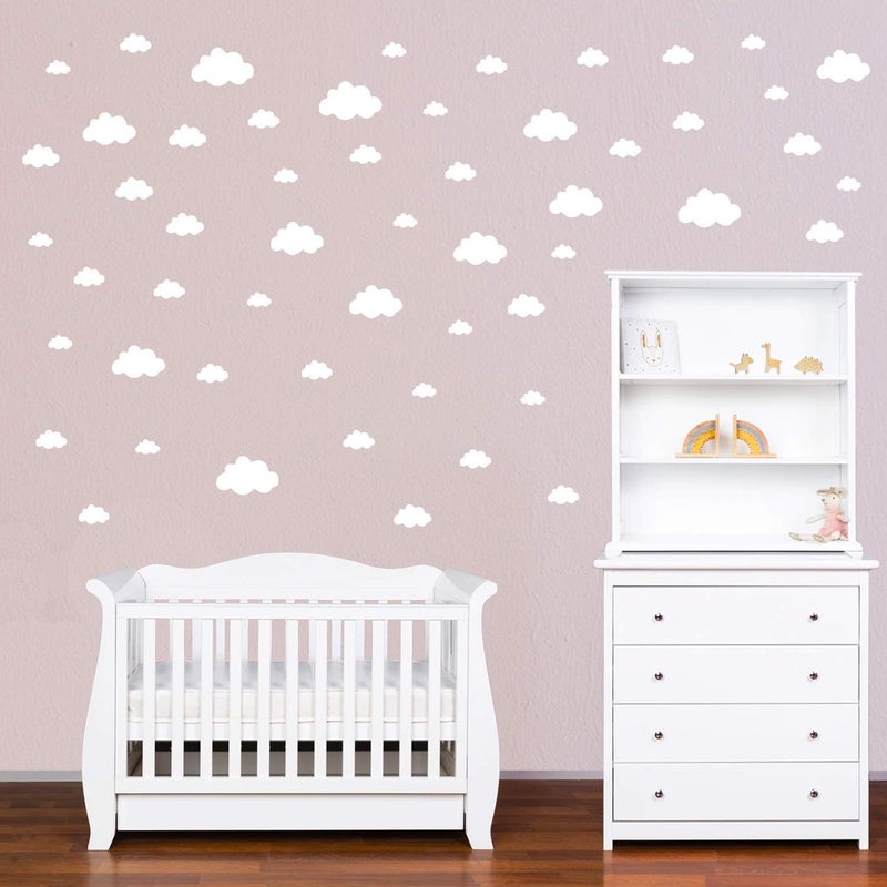 BugyBagy White Clouds Wall Vinyl Wall Decals/Stickers - Image 1