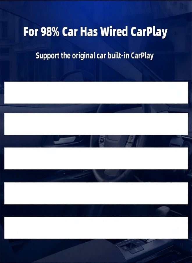 محول لاسلكي 2 في 1 لـ CarPlay و Android Auto - وصلة لاسلكية سريعة وسهلة التوصيل والتشغيل لسيارات Android Auto المزودة بنظام CarPlay سلكي أصلي، اتصال سريع - Image 5