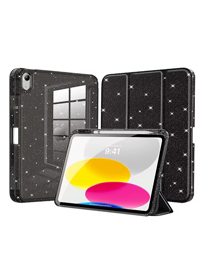 حافظة iPad مقاس 10.9 بوصة للجيل العاشر (2022) / iPad الجيل الحادي عشر A16 (2025) - غطاء نحيف مغناطيسي ثلاثي الطي مع حامل قلم رصاص، وخاصية السكون/الاستيقاظ التلقائي، وحماية خفيفة الوزن ومقاومة للصدمات - Image 1