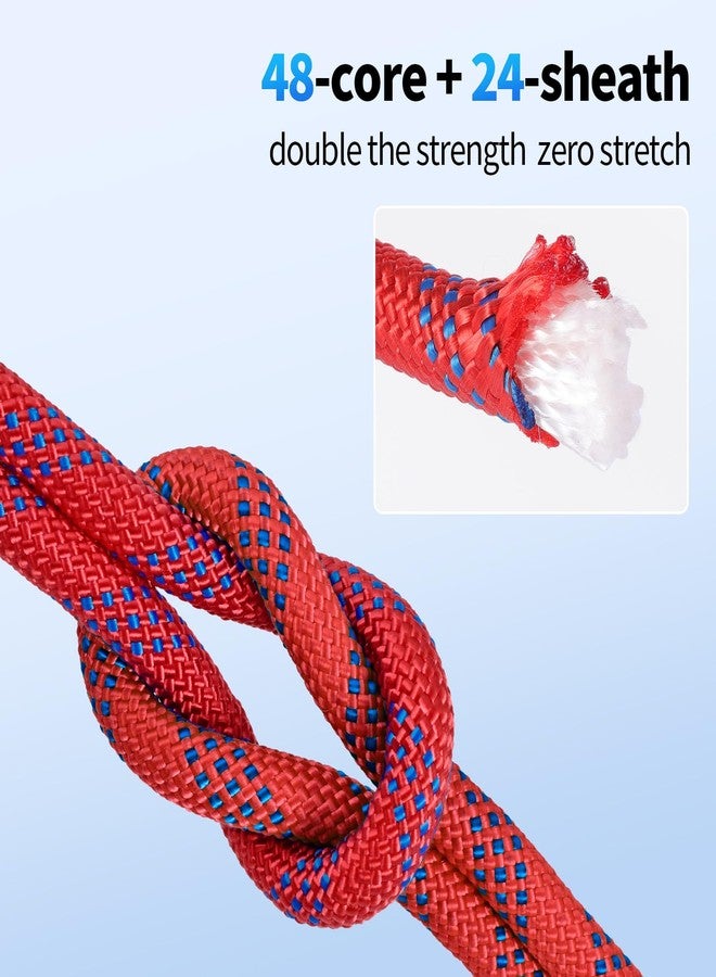 Kynara 150Ft 1/2 Inch Heavy Duty Climbing Rope - for Tree Swing, Pulling, Outdoor & Gym Use (Red) - Image 3