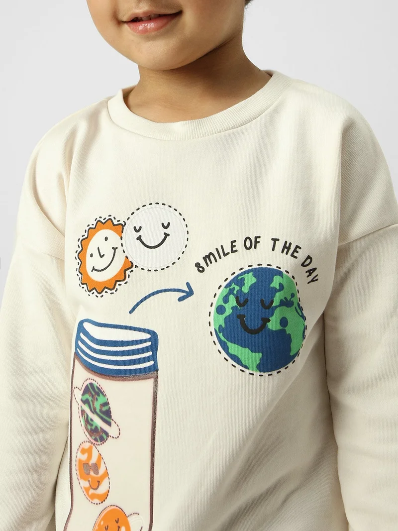 Nautinati Snow White Boys Graphic Printed Round Neck Pullover Sweatshirt  | Best Price UAE