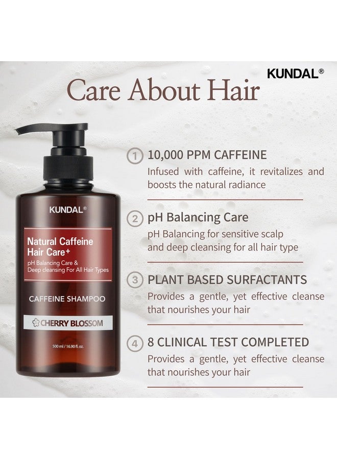 كاندال شامبو كوندال للشعر بالكافيين [زهر الكرز] للعناية بفروة الرأس، تنظيف عميق، مناسب لجميع أنواع الشعر، 500 مل - Image 2
