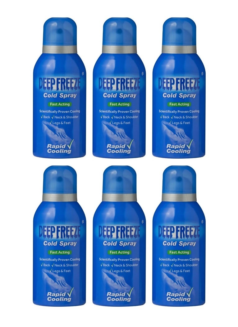 Deep Freeze Deep Freeze Pain Relief Cold Spray 150Ml 6PCS 