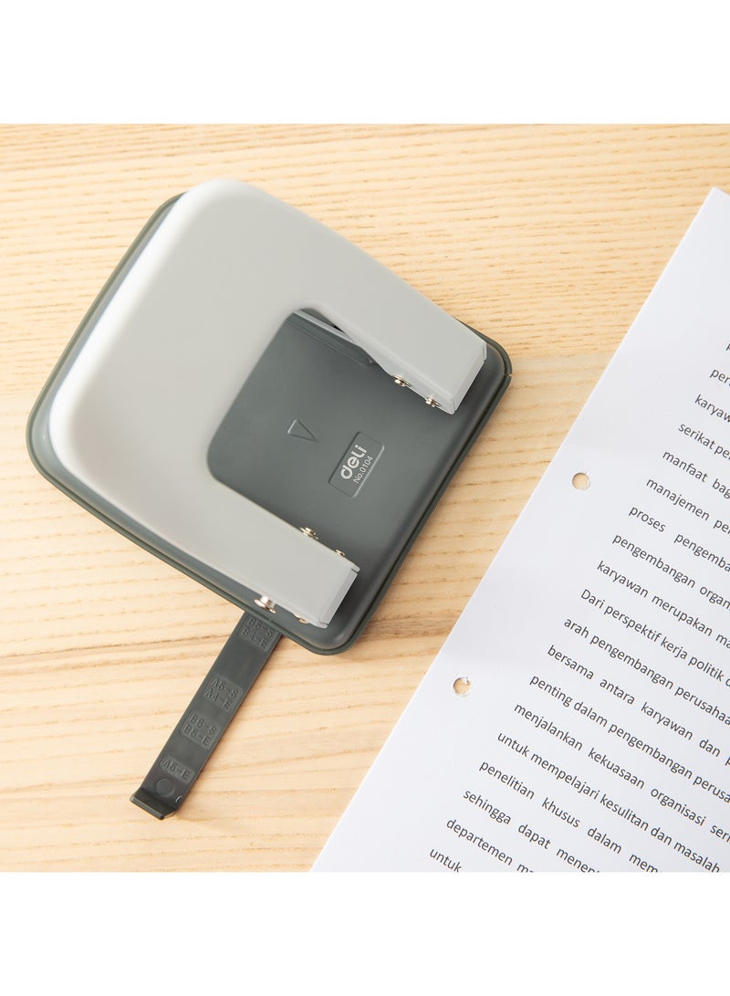 ديلي E0104 خرامة - 35 ورقة، 80 مم، Φ6 مم، أبيض/أزرق - Image 4