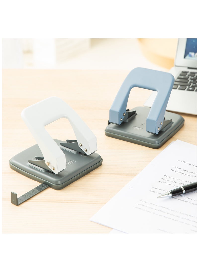 ديلي E0104 خرامة - 35 ورقة، 80 مم، Φ6 مم، أبيض/أزرق - Image 5