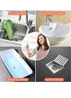 Excefore Drain Cleaner Stick, 48Pcs Drain Sticks Deodorizer, Bathroom Sink Drain Cleaning Tool, for Kitchen Shower Bathroom, Toilet, Sink Freshener  - Image 4
