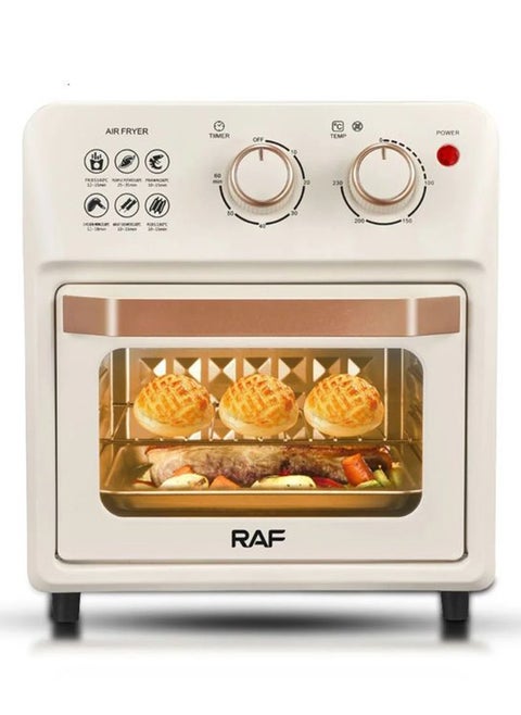 The R.5347W oven and air fryer, with a power of 1250 watts and a capacity of 14 liters, combines the functions of an oven and an air fryer for healthy and fast cooking. A crispy finish without a lot of oil, and complete control over the spray settings.