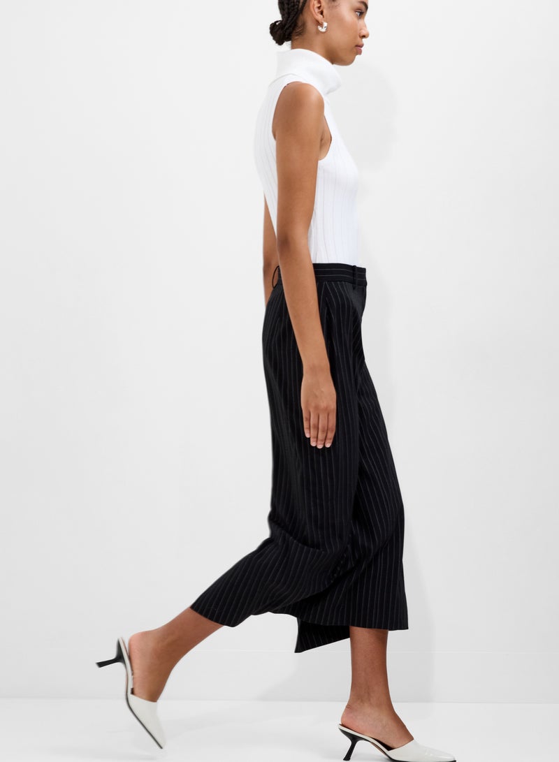 فرنش كونكشن تنورة ميدي مورغان مخططة مفصلة - Image 3