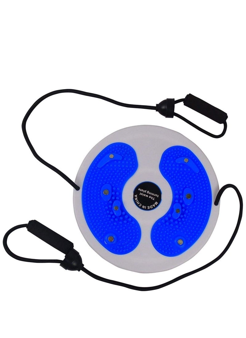 Generic - 1508 Magnetic Waist Twisting Disc With Elastic Ropes, 28 CM - Blue - Image 1