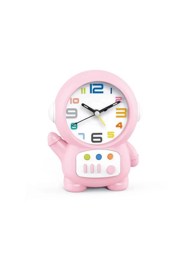 الأزرق جي دبليو مصباح منبه رائد فضاء جديد يدمج ساعة الكرتون ، يستيقظ الطلاب لتعلم مصابيح LED بجانب السرير - Image 1