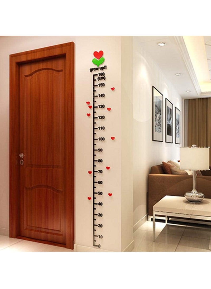 Gonice Children Height Measure Stickers 3D Funny DIY Acrylic Height Chart Sticker For Kids Room Wall Door Decorations For Living Room  - Image 1
