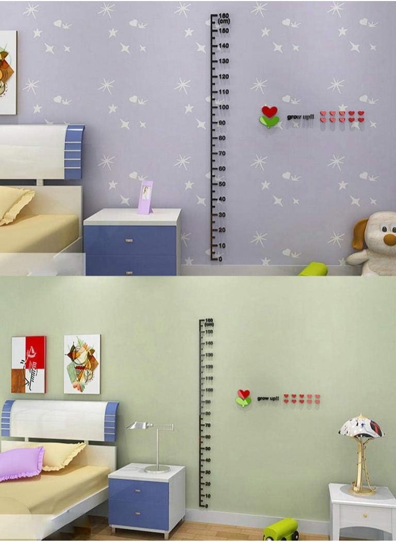 Gonice Children Height Measure Stickers 3D Funny DIY Acrylic Height Chart Sticker For Kids Room Wall Door Decorations For Living Room  - Image 3