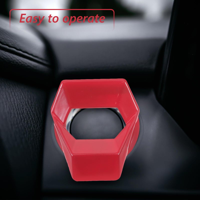 Red Car Engine Start Button Cover Ring Universal Ignition Switch Protective Cap - Image 5