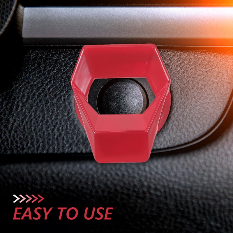 Red Car Engine Start Button Cover Ring Universal Ignition Switch Protective Cap - Image 4