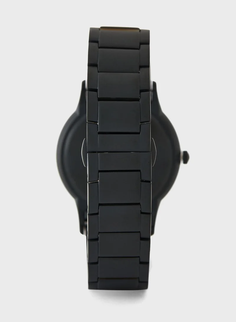 EMPORIO ARMANI AR11259 Leather Strap Analog Watch