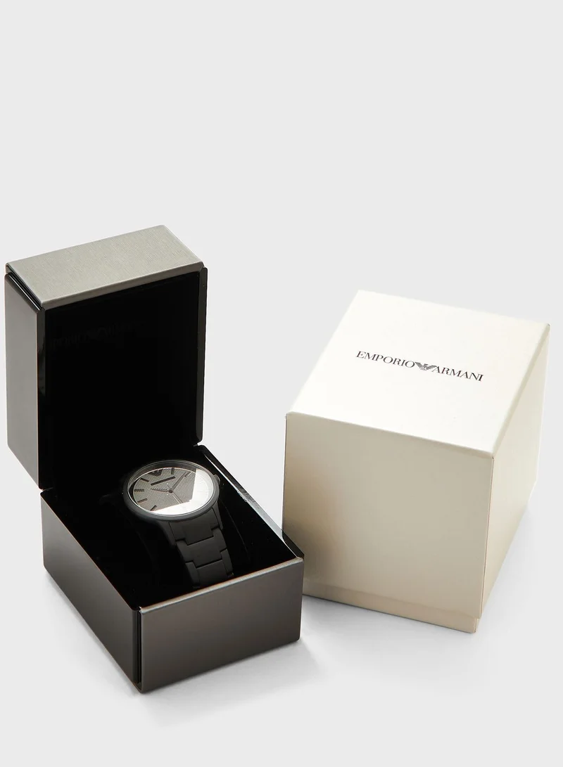 EMPORIO ARMANI AR11259 Leather Strap Analog Watch