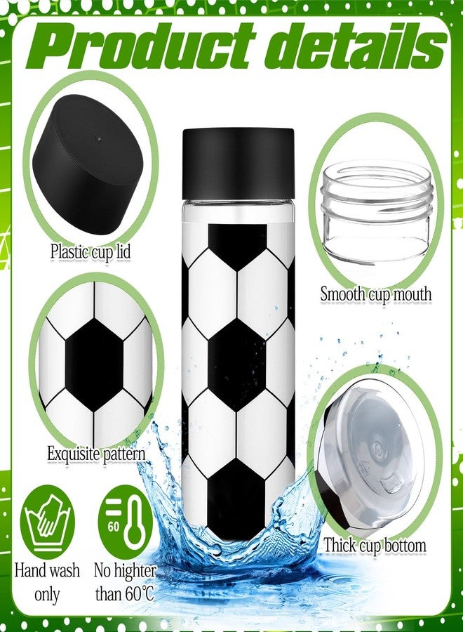 Skylety 24 Pcs Soccer Plastic Bottles with Lids 13.5 oz Soccer Team Gifts Bulk Reusable Juice Sensory Bottles Plastic Drink Container Sports Themed Birthday Party Supplies - Image 2