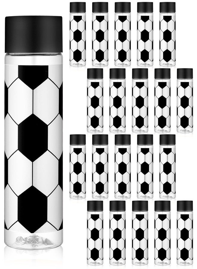 Skylety 24 Pcs Soccer Plastic Bottles with Lids 13.5 oz Soccer Team Gifts Bulk Reusable Juice Sensory Bottles Plastic Drink Container Sports Themed Birthday Party Supplies - Image 1