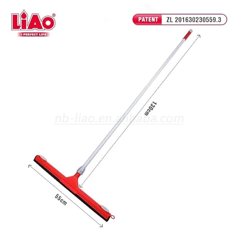 LIAO Floor Squeegee Pack of 3 | 130cm Metal Handle with 21.5-Inch EVA Blade | Heavy-Duty Floor Water Wiper for Bathroom, Kitchen & Household Cleaning - Image 3