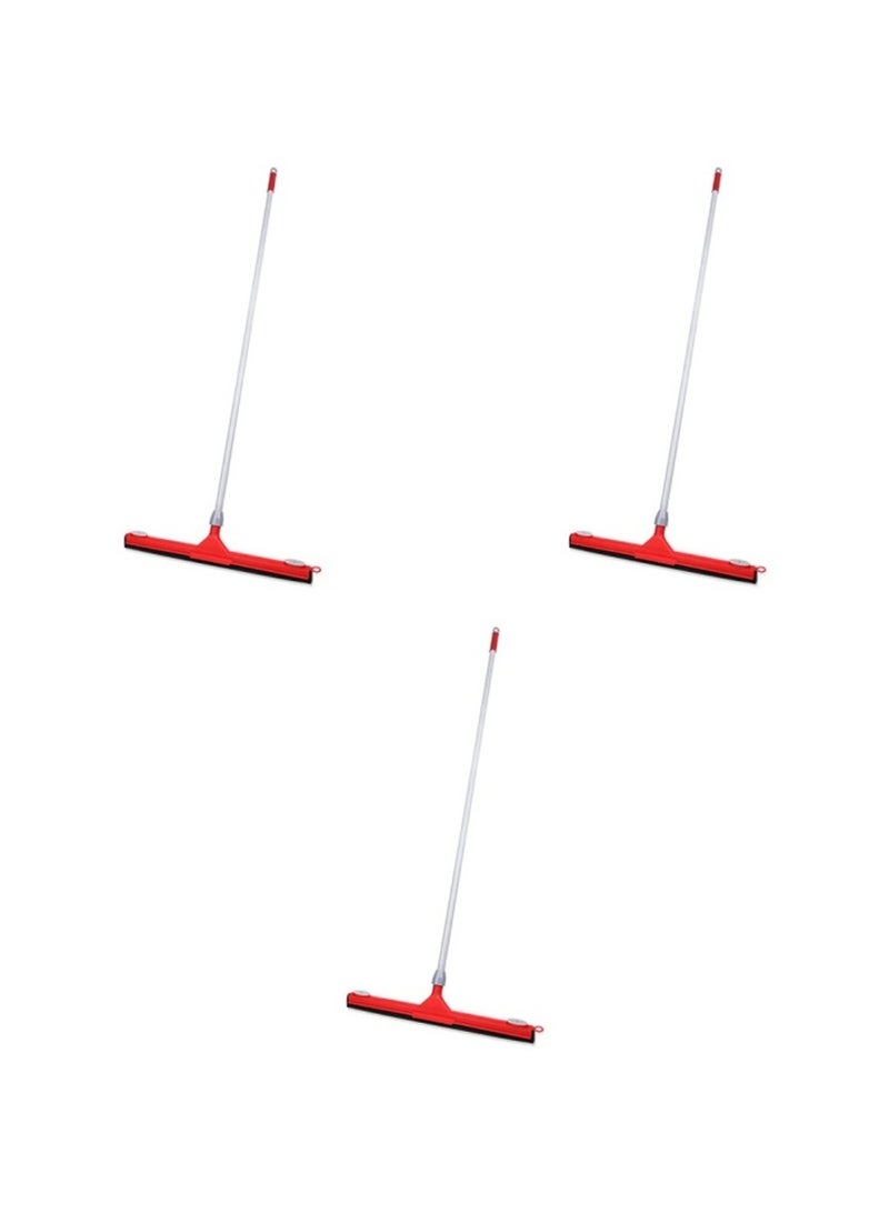 LIAO Floor Squeegee Pack of 3 | 130cm Metal Handle with 21.5-Inch EVA Blade | Heavy-Duty Floor Water Wiper for Bathroom, Kitchen & Household Cleaning - Image 5