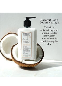 C. O. Bigelow C.O. Bigelow Coconut Moisturizing Body Lotion for Women and Men, Village Perfumer Lotion with Olive Oil, Borage Oil, and Aloe Vera, 10 fl oz  - Image 3