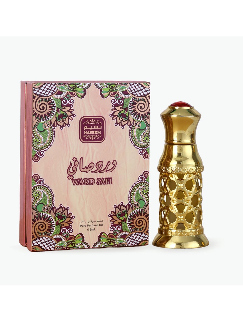 Naseem Ward Safi Perfume Oil 6ml | Alcohol-Free Rose, Sandalwood & Musk Eau De Parfum for Men & Women | Luxurious Long-Lasting Arabian Fragrance | Ideal Gift for Perfume Lovers  - Image 2