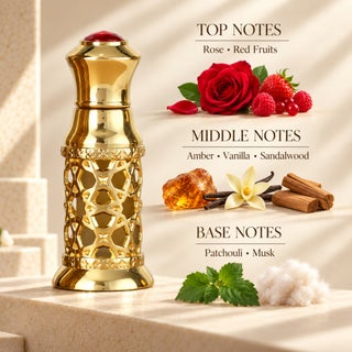 زيت عطري ورد صافي 6 مل عطار - عطر مركز يدوم طويلاً للرجال والنساء - view 3