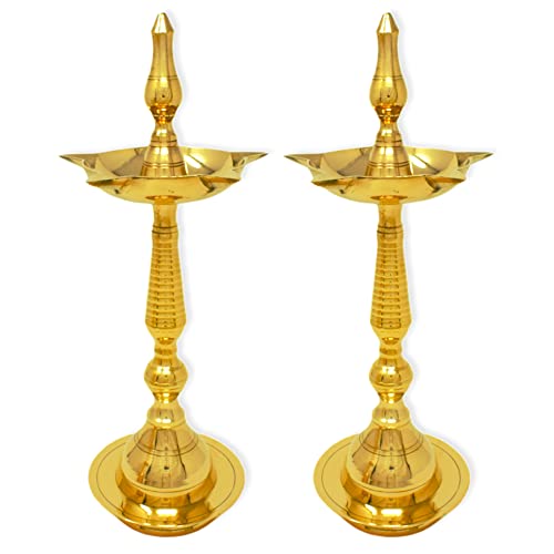 Hashcart Brass Kerala Diya for puja - Image 2