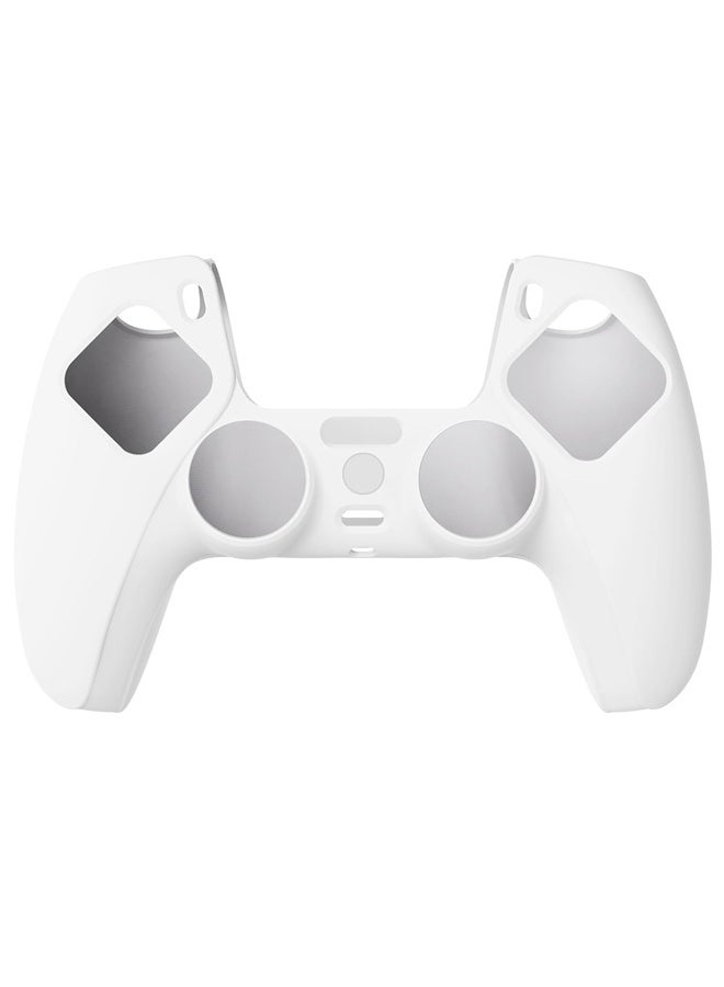 Ps5 Controller Cover Case,With Pure Series Anti-Slip Silicone Cover Skin For Ps5 Controller, Soft Rubber Case For Ps5 Wireless Controller With White Thumb Grip Caps - Image 2