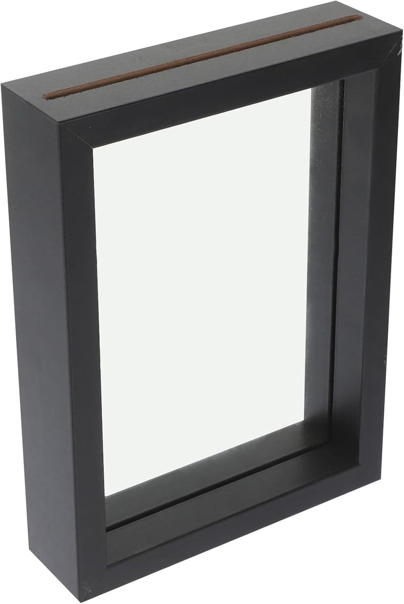 GALPADA Double-sided Glass Display Frame Wooden Pressed Flower Frame with Stable Base for Desktop Decoration and Bedroom Living Display - Image 1