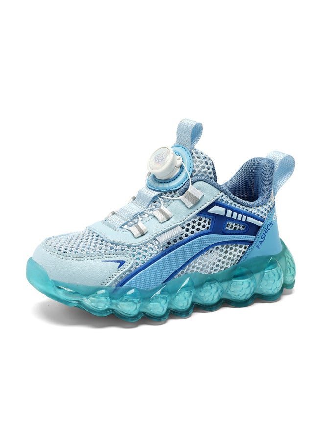 Children's Sports Shoes Summer New Boys' Shoes Single Mesh Mesh Breathable Swivel Buckle Boys' Running Shoes For Middle And Large Children