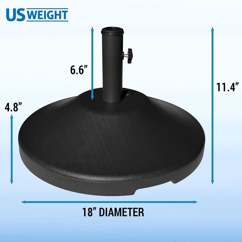 US Weight 30 Pound Umbrella Base - Weighted Umbrella Base for Use with Patio Table – Heavy Duty Base- Made in The USA - Image 3