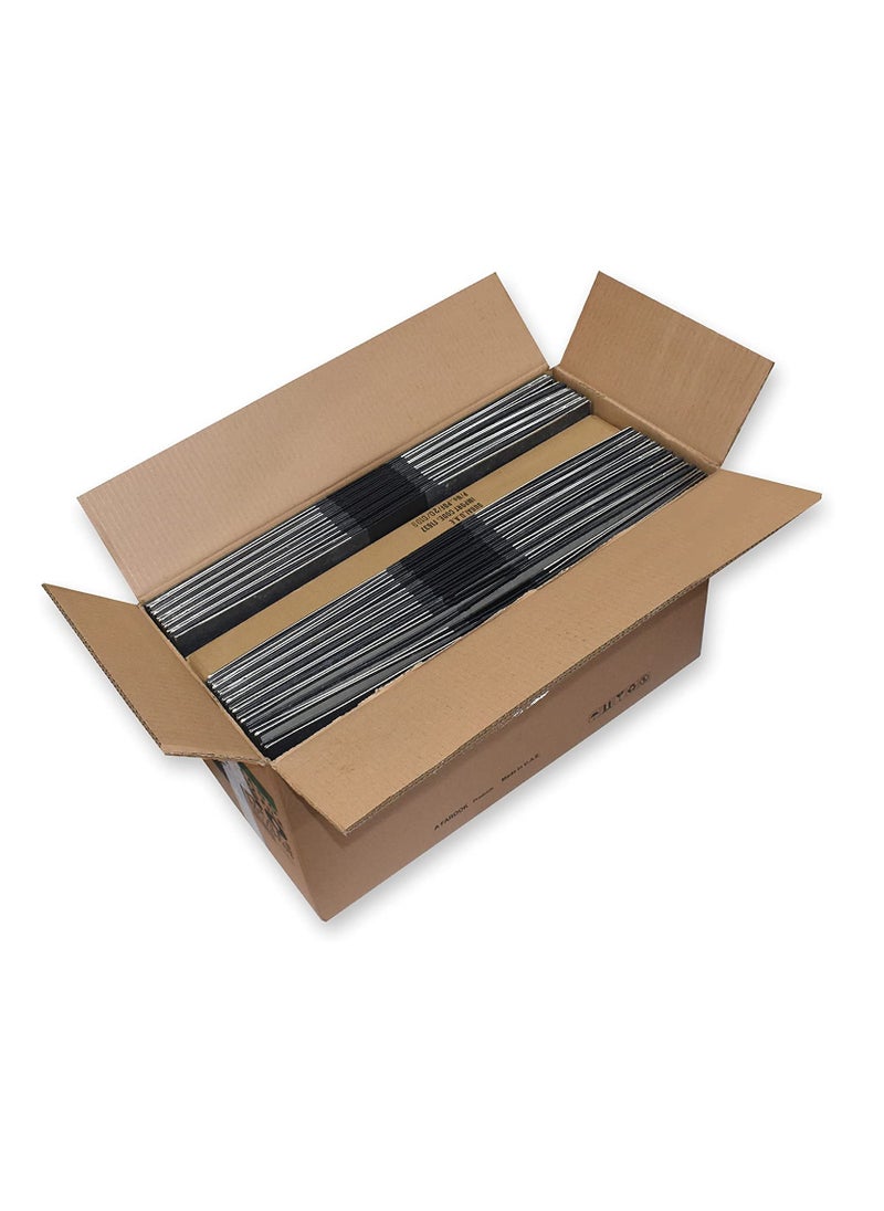 FIS - FIS Pack of 50 Lever Arch Files Grey Marble with Slide-In Plate Mechanism, Size of Spine is 8cm, F/S (210x 330 mm) - FSBF8RD - Image 1