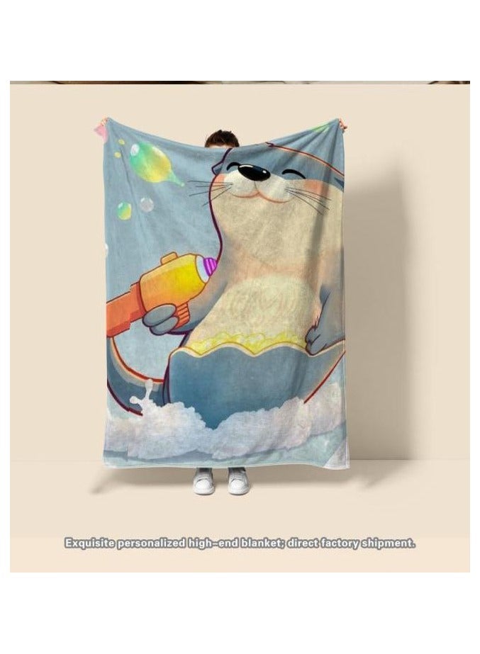 general Children's or student cartoon flannel thin blanket (warm and comfortable, suitable for sleep, games) 100cm*150cm - 154 - Image 4