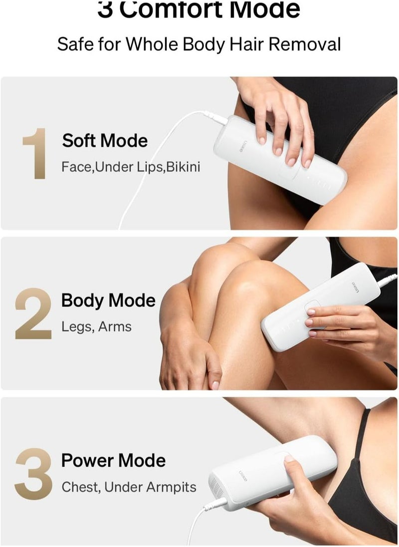 Ulike - Ulike Laser Hair Removal for Women and Men, Air 3 IPL Hair Removal with Sapphire Ice-Cooling System white - Image 1