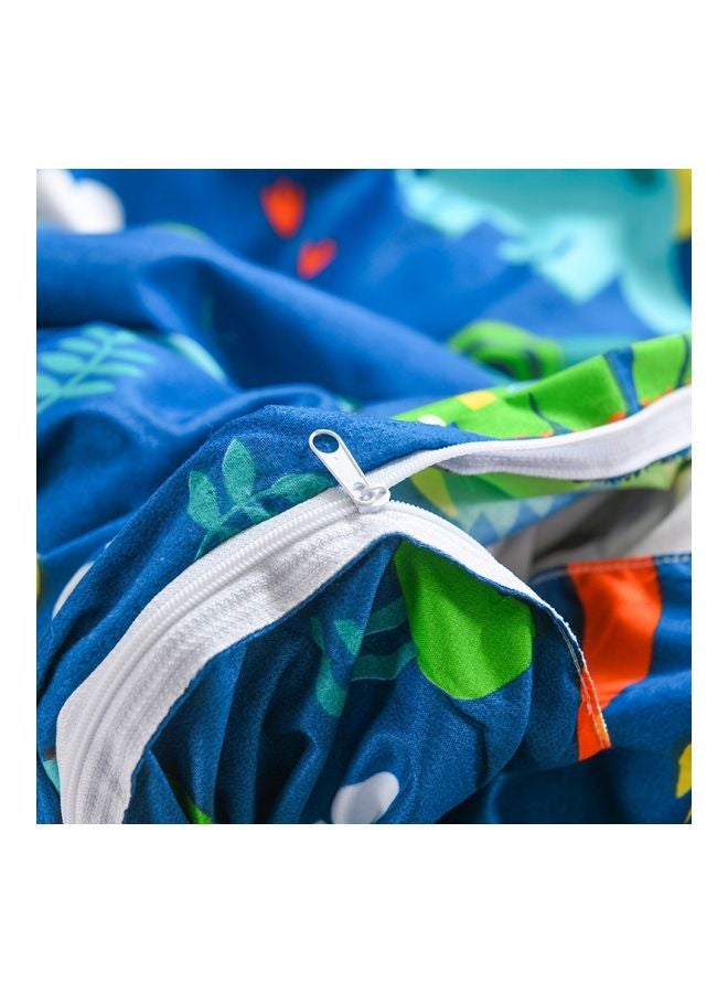 Beauenty 3-Piece Printed Duvet Cover Set Combination Blue/Green/Orange - Image 2