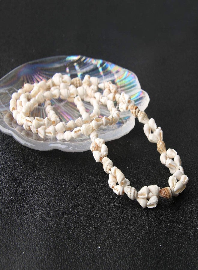KELITCH Long Shell Pearl Necklace Conch Shell Beaded Necklace Handmade Natural Seashell Necklaces - Image 3
