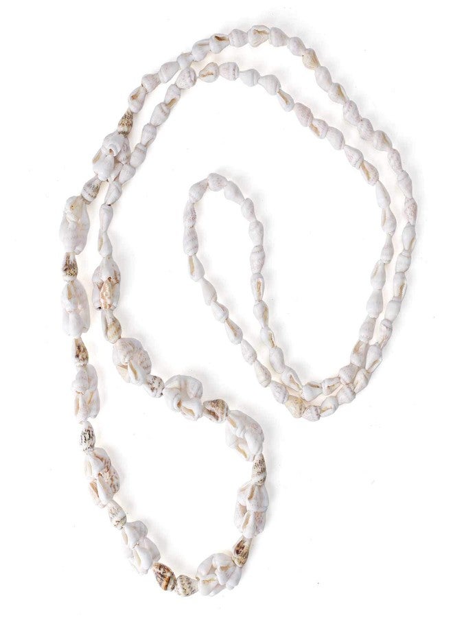 KELITCH Long Shell Pearl Necklace Conch Shell Beaded Necklace Handmade Natural Seashell Necklaces - Image 1