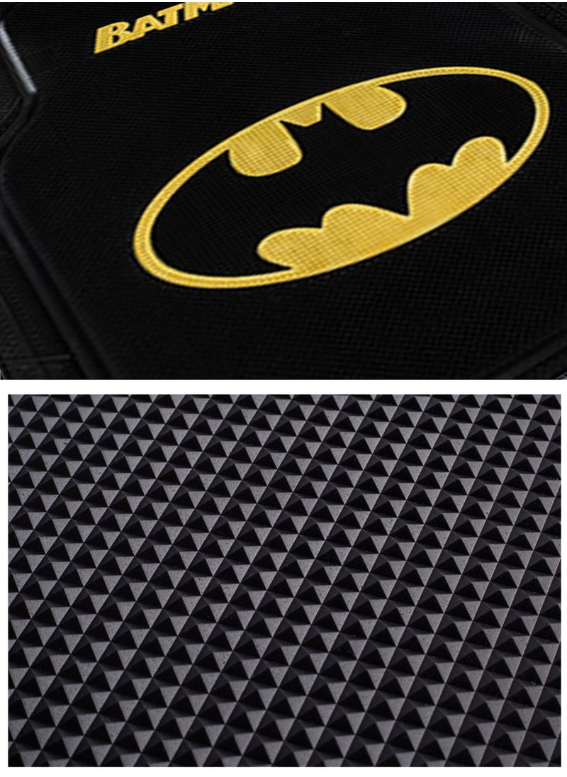MissTiara - 5-Piece Latex Universal Fit Car Mat Set with Batman Theme Pattern - Image 1