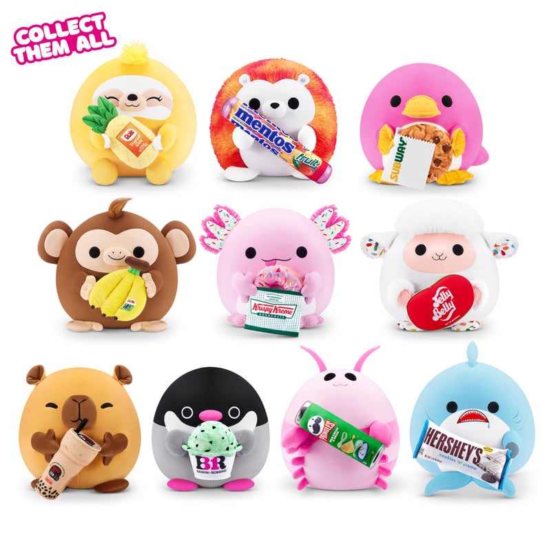 Snackles Series 2 Penguin & Baskin-Robbin 8 Inch Plush by ZURU, Ultra Soft Plush, Collectible Plush with Real Licensed Brands, Stuffed Animal, Giftable - Image 4