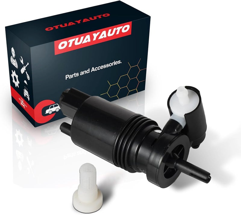 أوتويوتو OTUAYAUTO 05179153AC مضخة غسيل الزجاج الأمامي مع حلقة مطاطية، بديل لسيارات Jeep Grand Cherokee Wrangler Commander/Dodge Grand Caravan Durango Journey/Chrysler Town & Country Aspen تطبيقات مختلفة - Image 1
