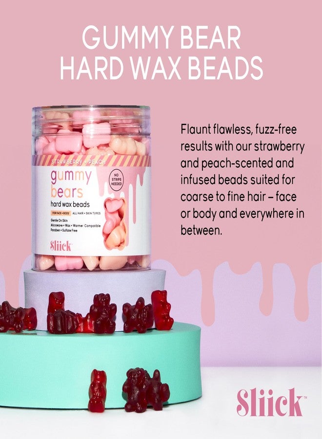 Sliick Hard Wax Beads for Hair Removal, Gummy Bears – Stripless Wax Beads for Face, Body & Sensitive Skin, 8 oz - Image 3
