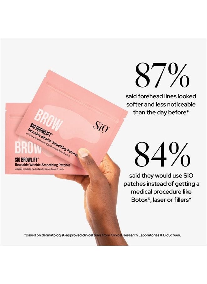 Sio - Beauty BrowLift Forehead Anti-Wrinkle Patch - Rapid Overnight Reusable Silicone Patch to Reduce Furrows, Expression Lines, and Creases - Image 1