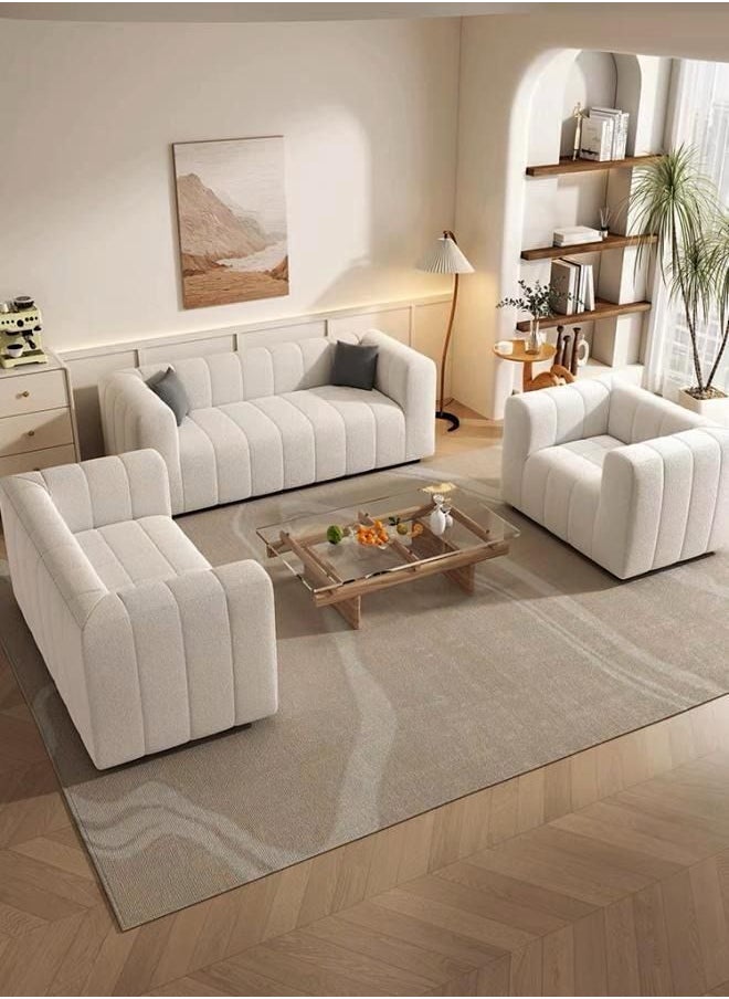 Generic - Light Luxury Style Furniture Sofa Set Beige Without Pillow - Image 1
